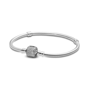 Moments Sparkling Pavé & Snake Chain Bracelet
