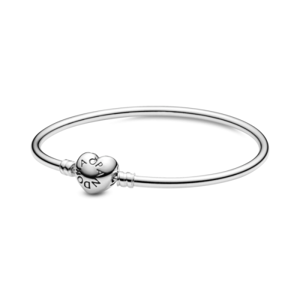 Pandora Moments Heart Clasp Bangle - Image 5
