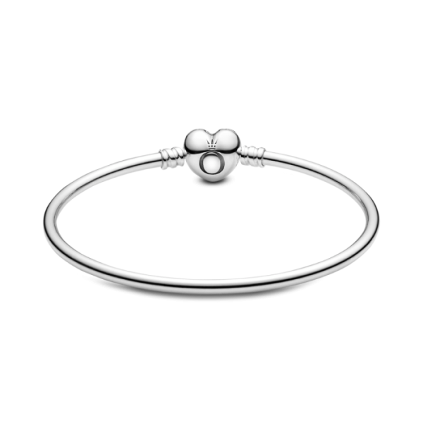 Pandora Moments Heart Clasp Bangle - Image 4